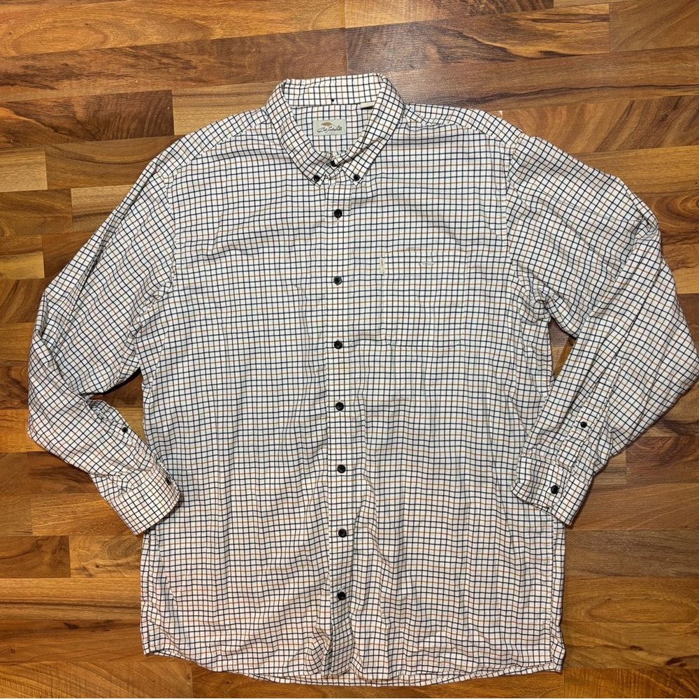 Bob Timberlake Men’s 2XLT Plaid Button Down Long Sleeve Cotton Shirt